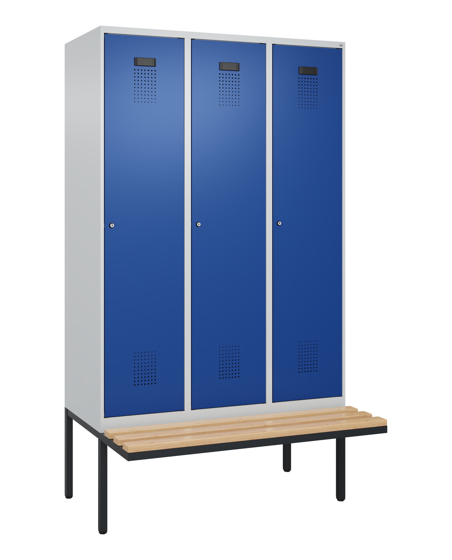 C+P Spind Evolo PLUS, Bank, 3 Abteile, 2120x1200x8