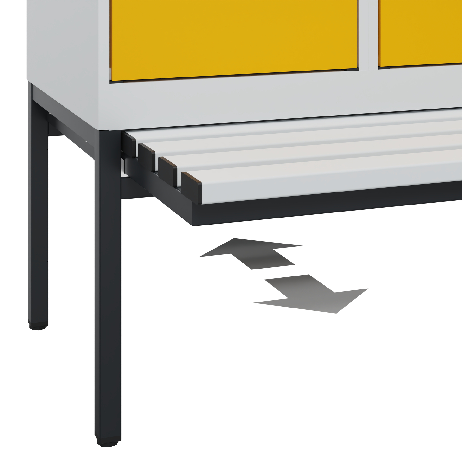 C+P Spind Evolo PLUS, Bank, 2 Abteile, 2120x800x815mm