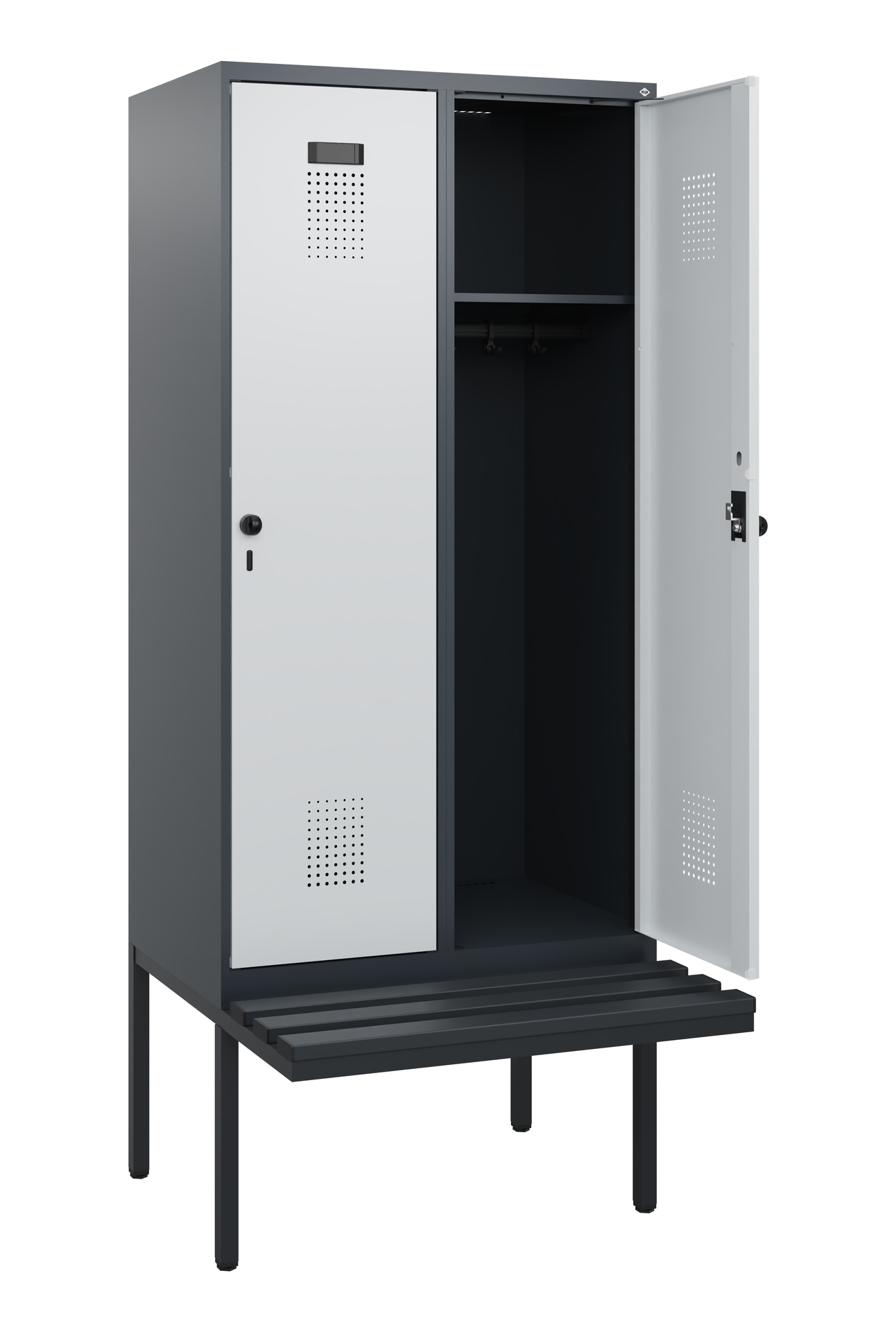 C+P Spind Evolo PLUS, Bank, 2 Abteile, 1950x800x81