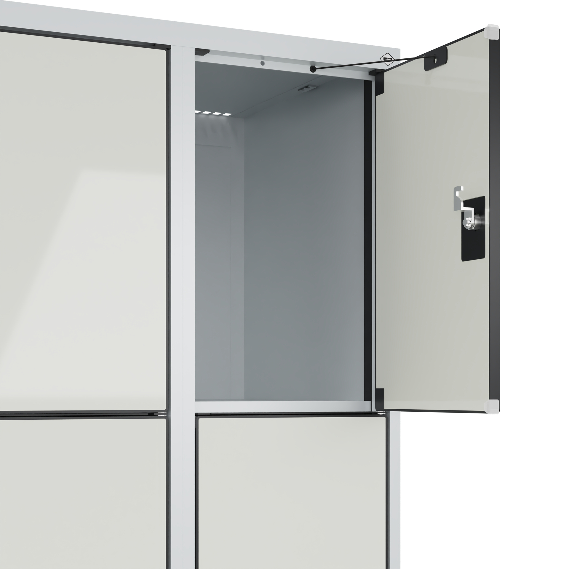C+P Schlie�fachschrank Evolo PLUS, F��e, 8 F�cher, 1950x600x500mm