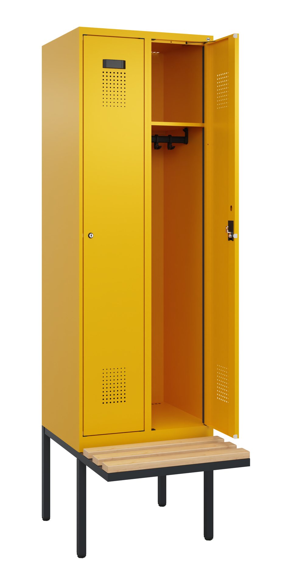 C+P Spind Evolo PLUS, Bank, 2 Abteil, 2120x600x815