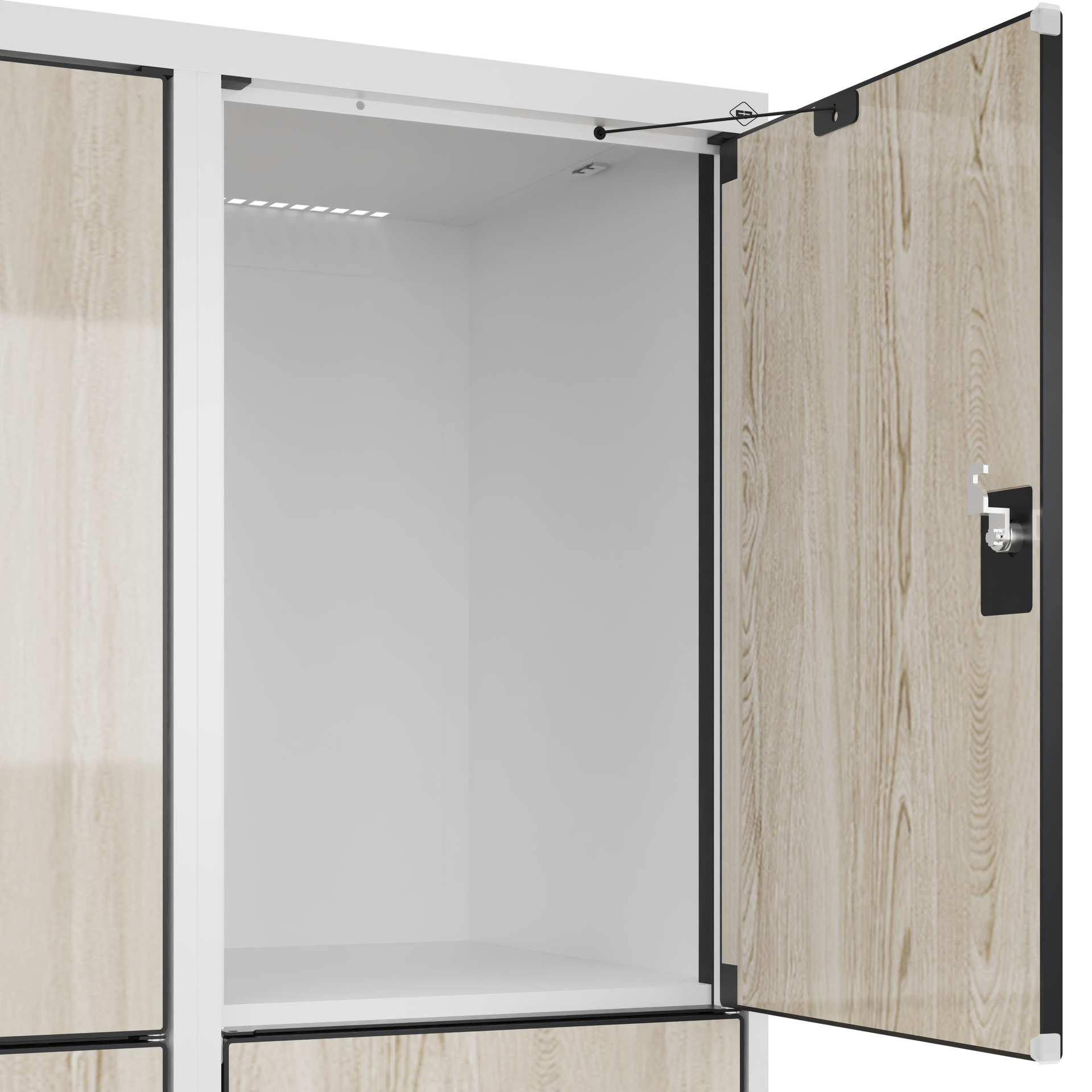 C+P Schlie�fachschrank Evolo PLUS, Sockel, 9 F�cher, 1950x1200x500mm