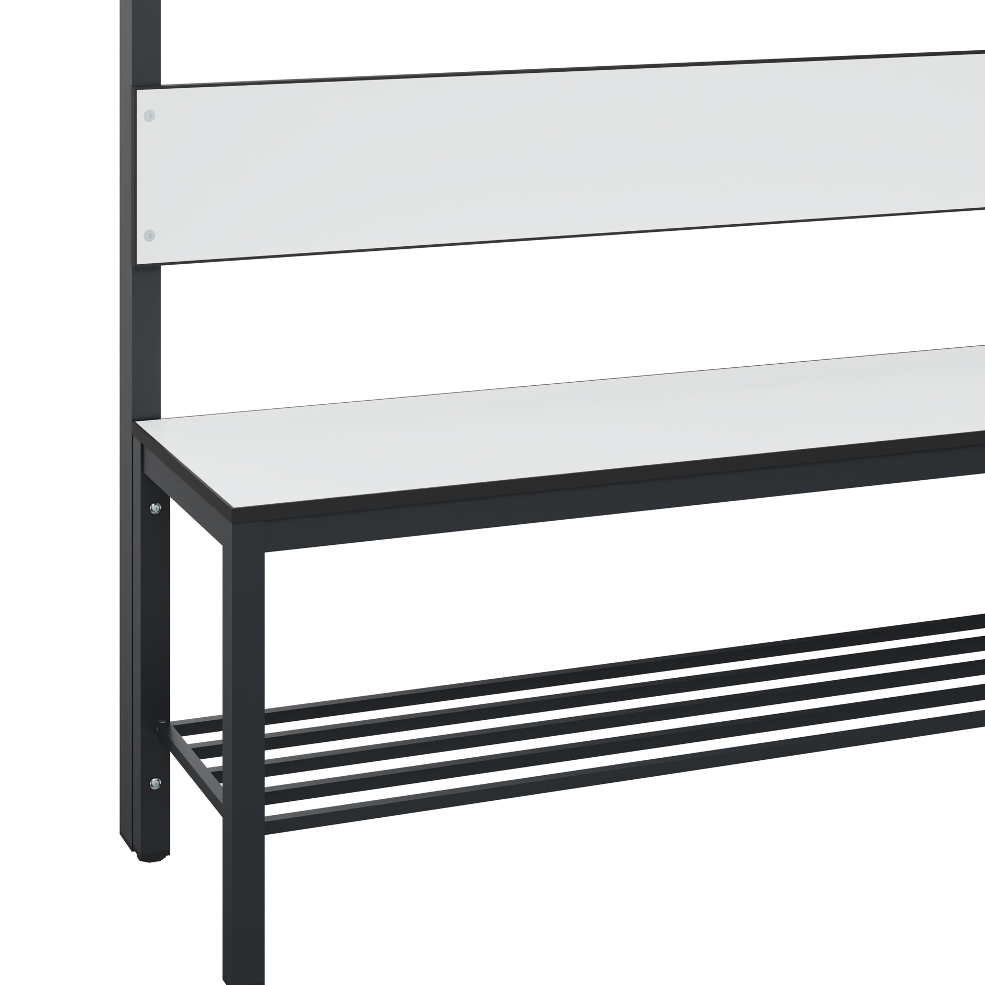 C+P Garderobenbank Solid HPL, 1716x1500x412mm, 7021/VK001