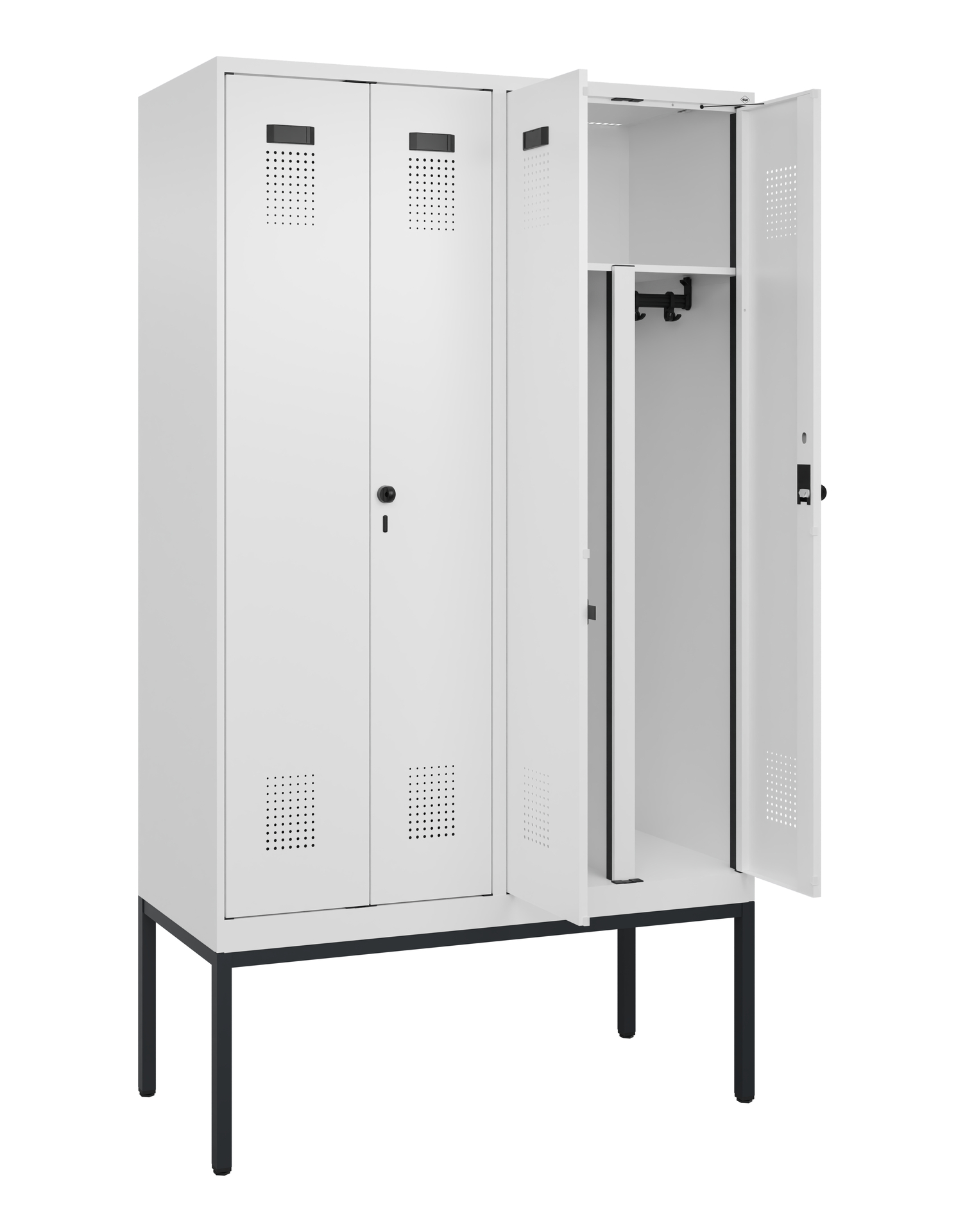 C+P PSA Doppel-Spind Evolo PLUS, Gestell, 4 Abteil