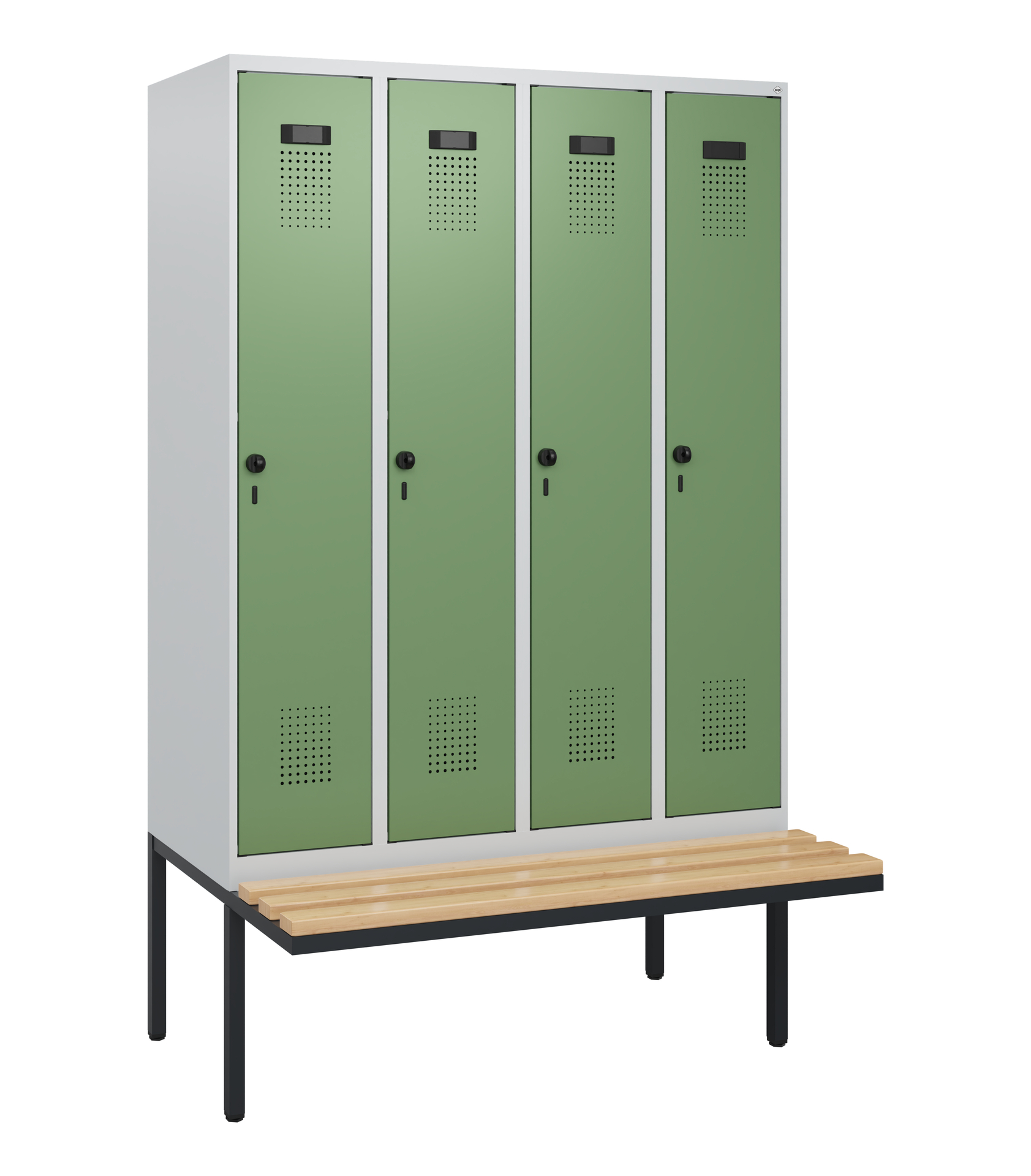 C+P Spind Evolo PLUS, Bank, 4 Abteile, 1950x1200x8