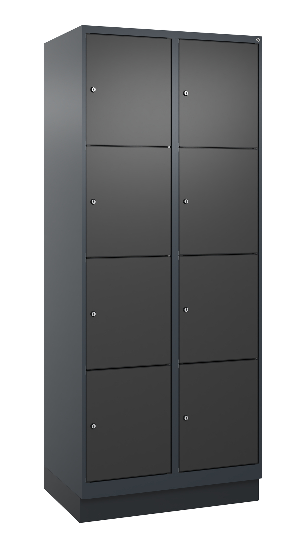 C+P Schlie�fachschrank Evolo PLUS, Sockel, 8 F�cher, 1950x800x500mm