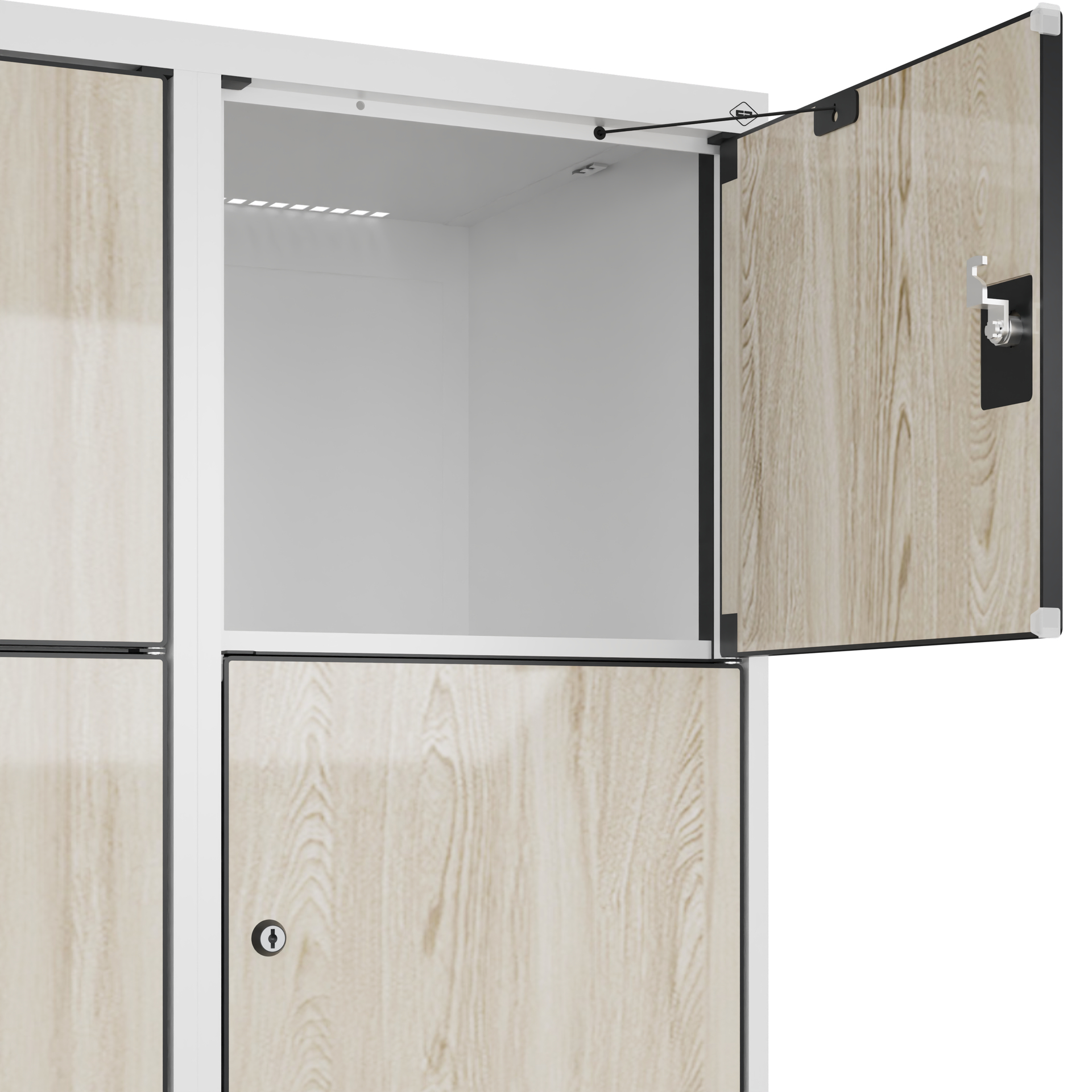 C+P Schlie�fachschrank Evolo PLUS, Sockel, 15 F�cher, 1950x1200x500mm