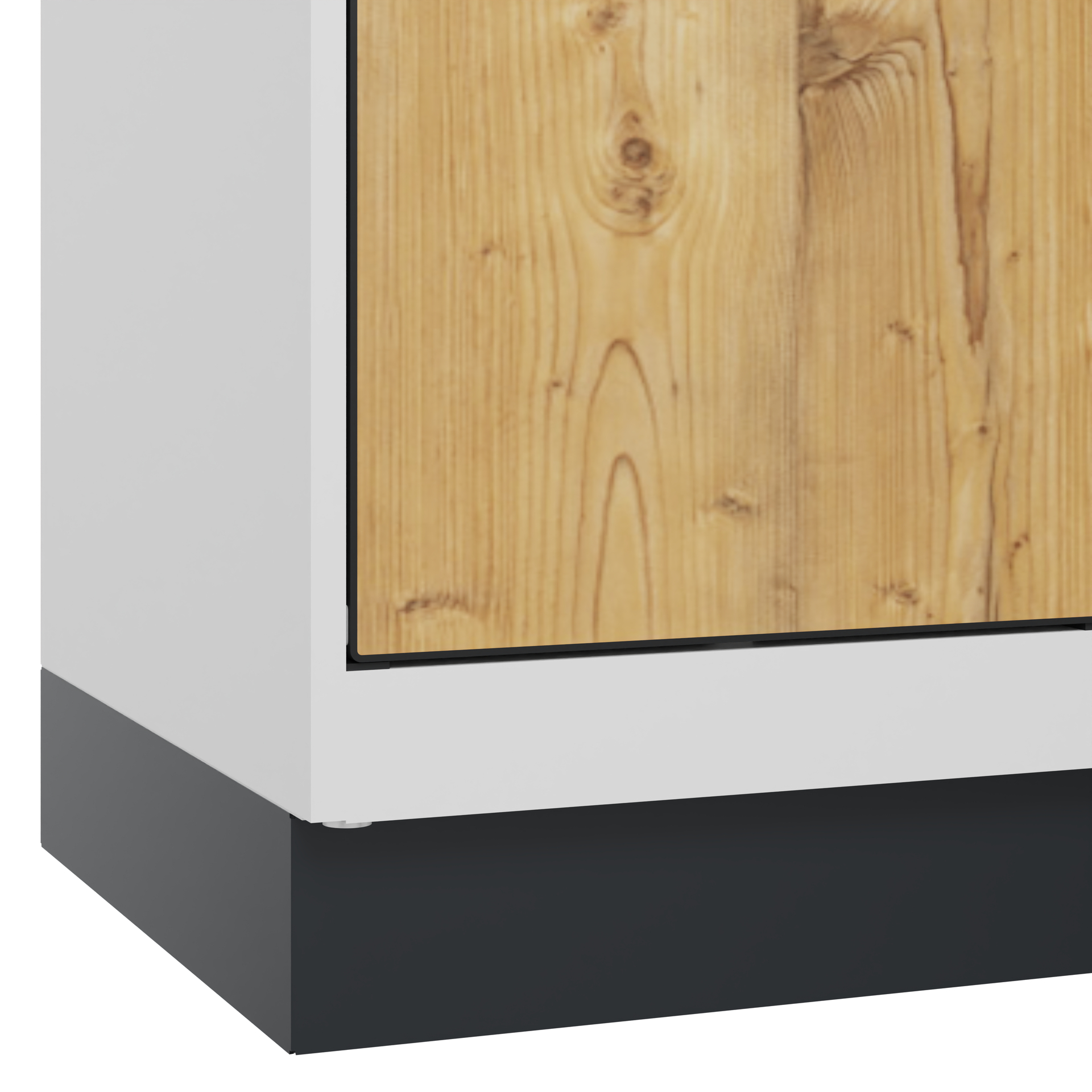 C+P Doppelst�ckiger Schulspind Evolo PLUS, Sockel, 2 F�cher, 1630x400x500mm