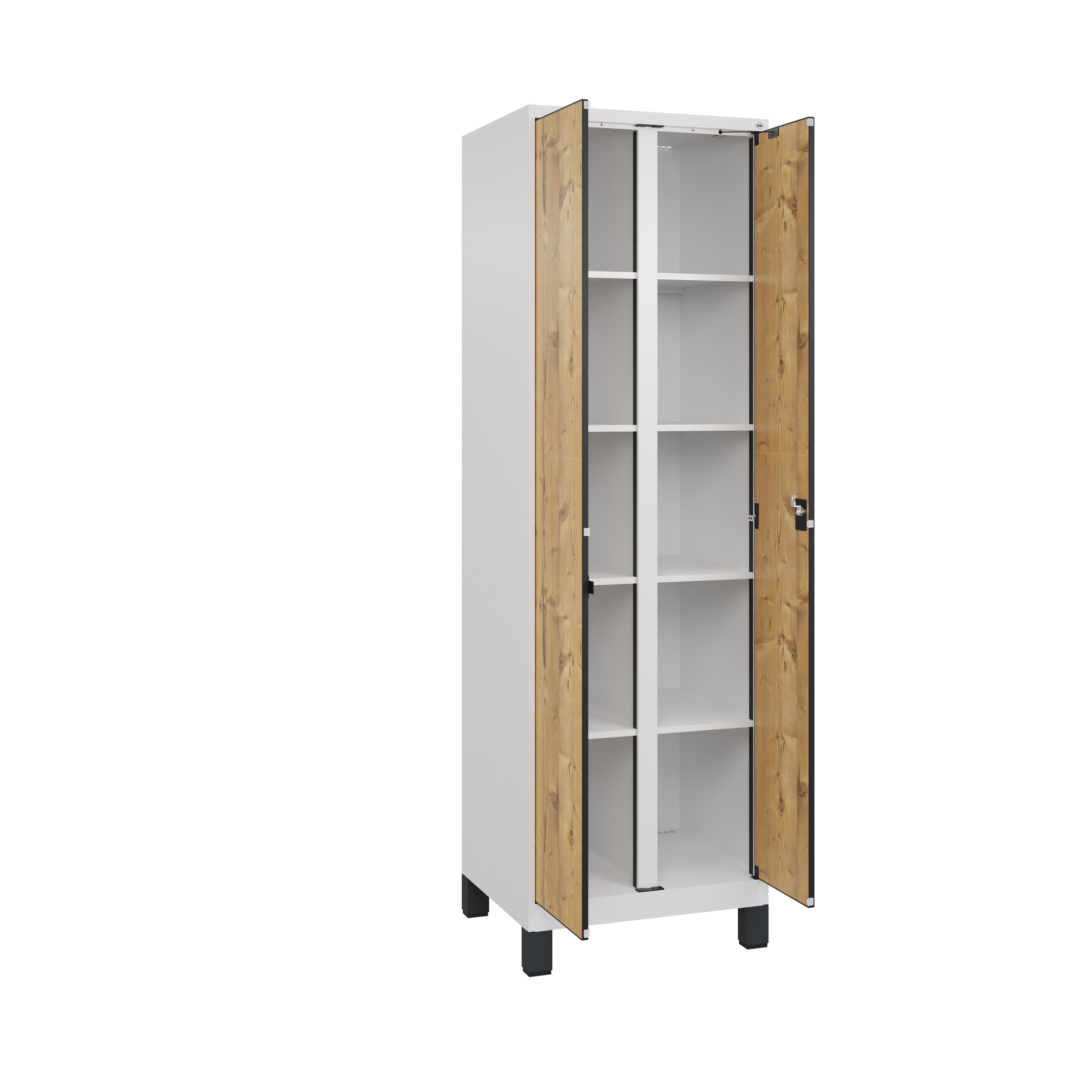 C+P Aufbewahrungsspind Evolo PLUS, 2 Abteile, 1950x600x500mm