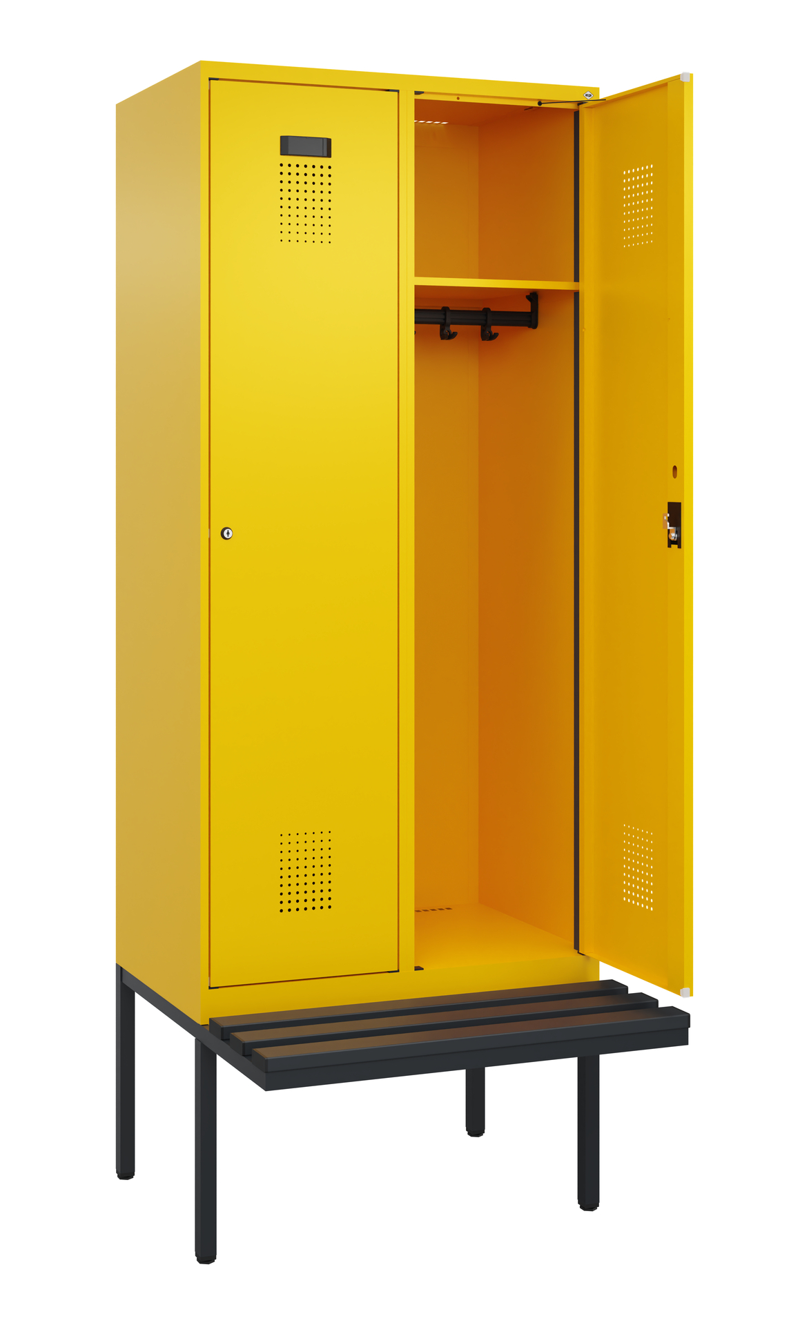 C+P Spind Evolo PLUS, Bank, 2 Abteile, 2120x800x81