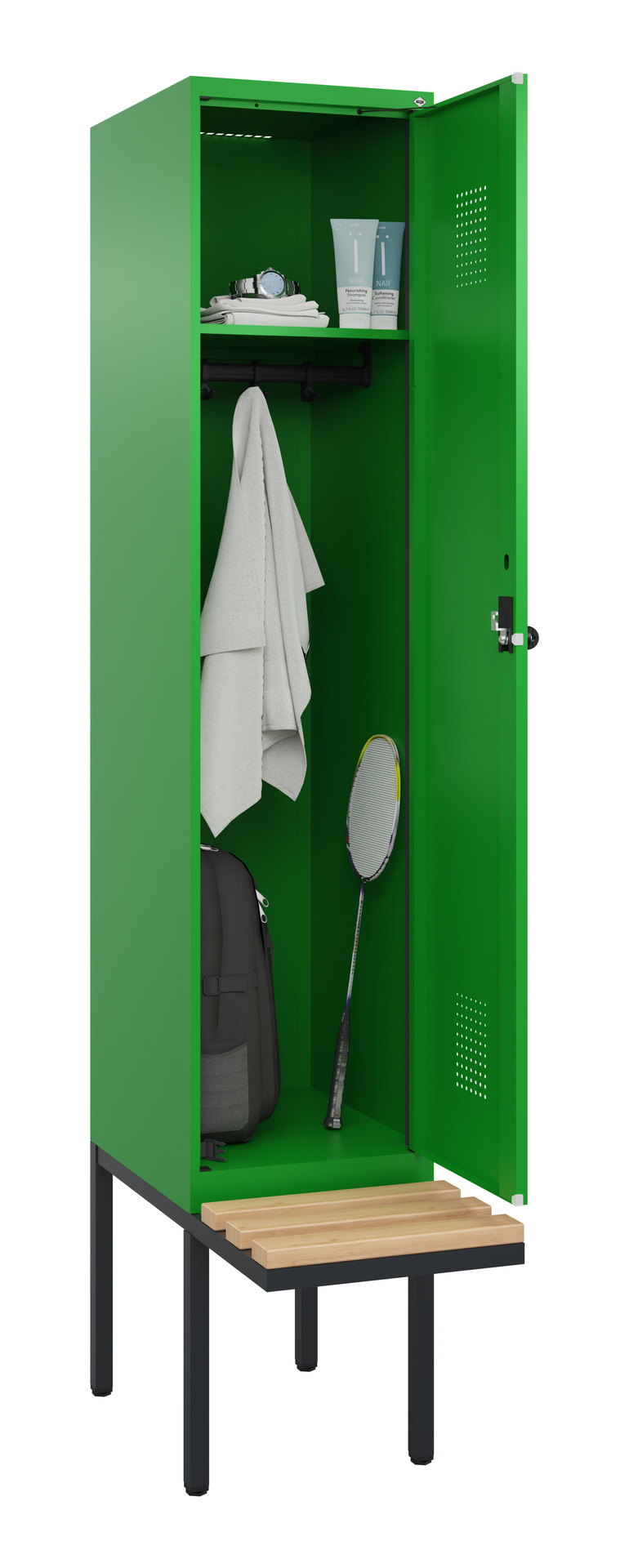 C+P Spind Evolo PLUS, Bank, 1 Abteile, 2120x400x81