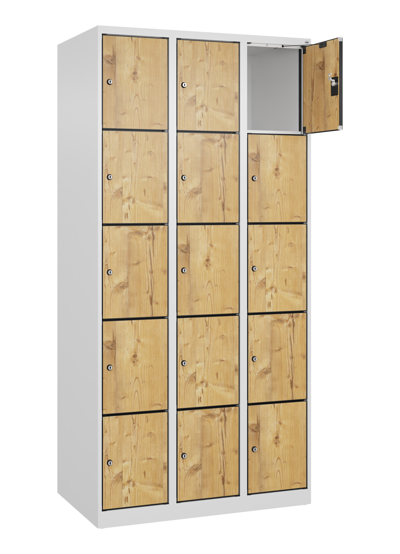 C+P Schlie�fachschrank Evolo PLUS, 15 F�cher, 1850x900x500mm