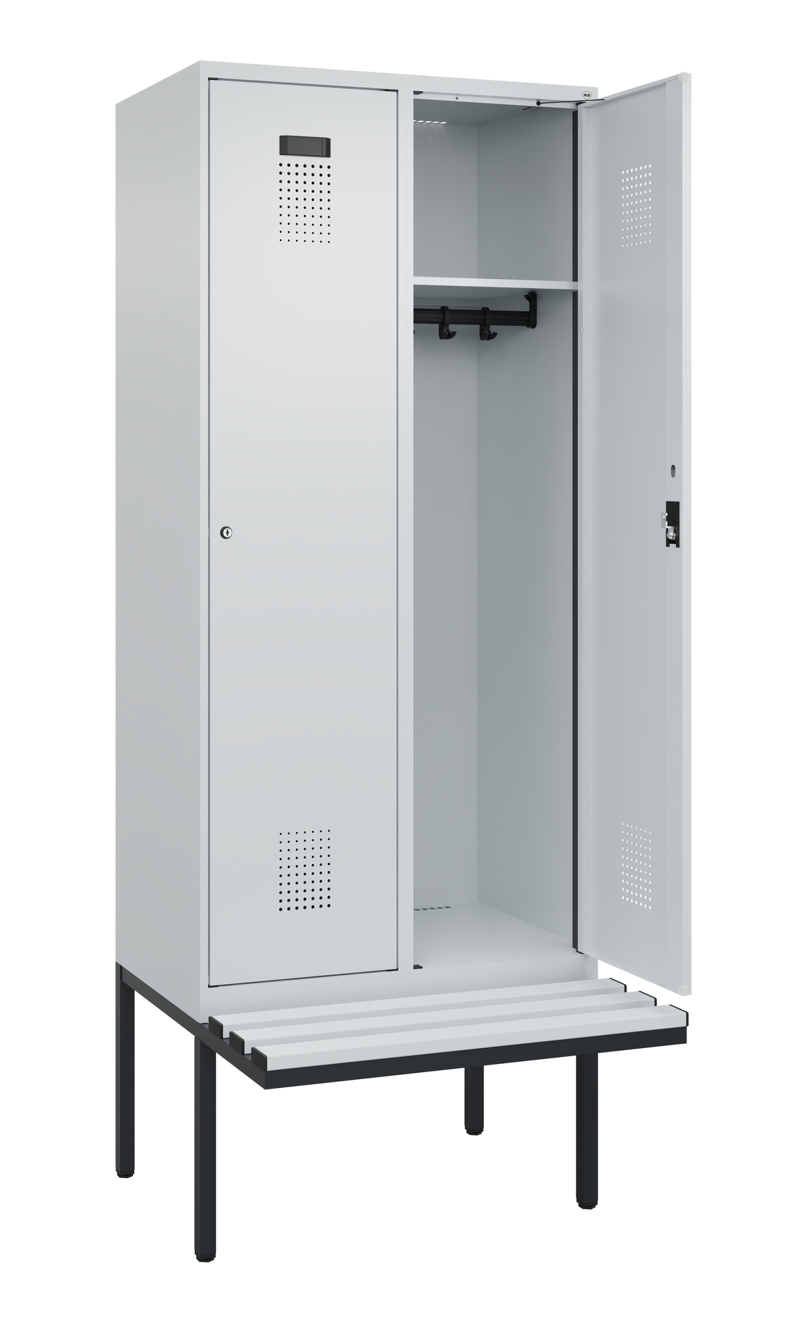 C+P Spind Evolo PLUS, Bank, 2 Abteile, 2120x800x81