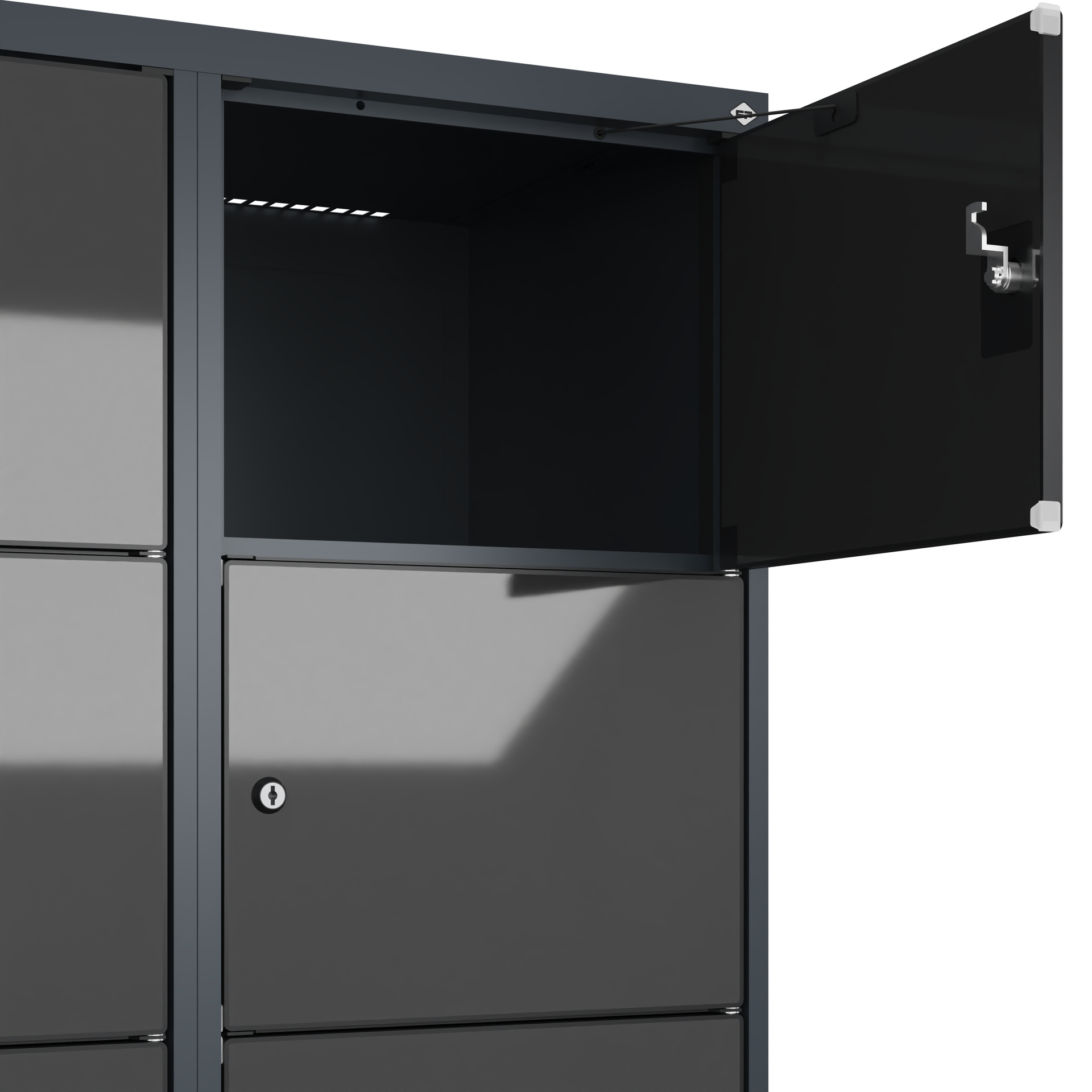 C+P Schlie�fachschrank Evolo PLUS, Sockel, 12 F�cher, 1950x800x500mm