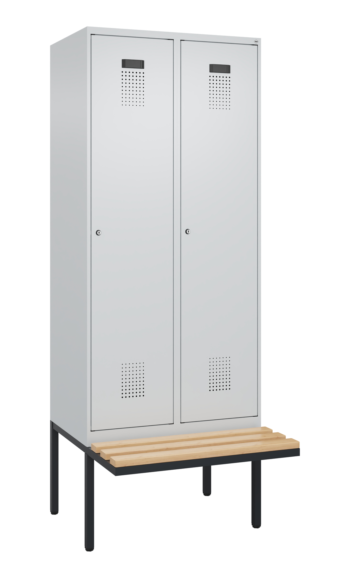 C+P Spind Evolo PLUS, Bank, 2 Abteile, 2120x800x81
