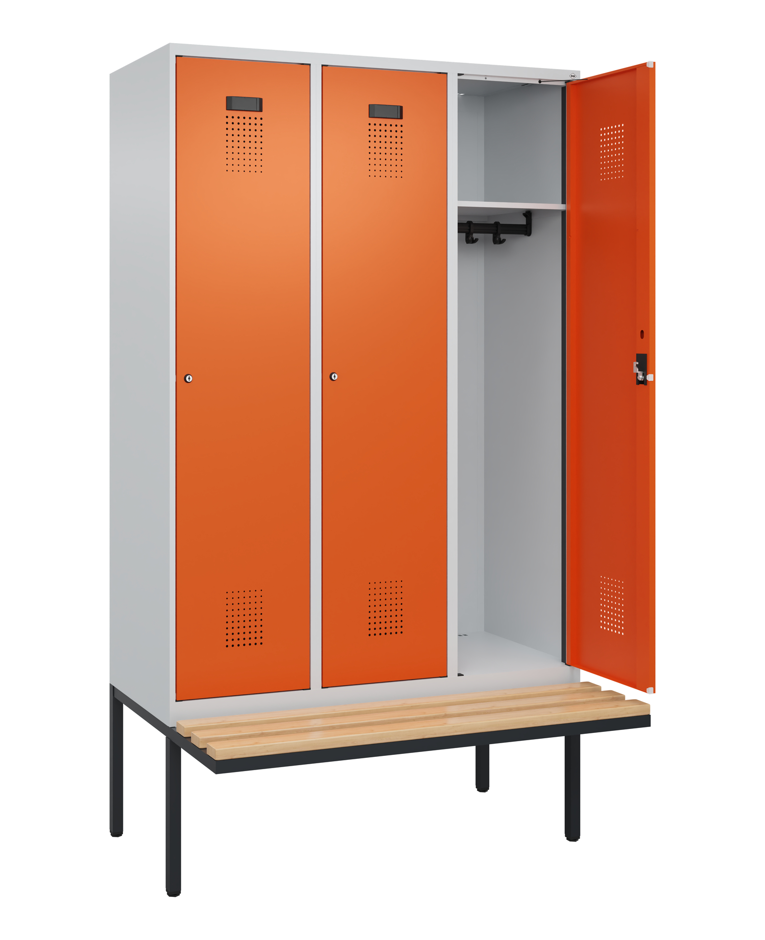 C+P Spind Evolo PLUS, Bank, 3 Abteile, 2120x1200x8