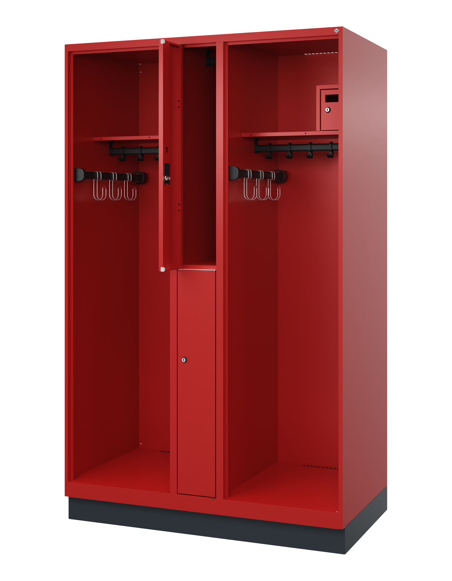 C+P Feuerwehrspind Maxi, 2 Fächer, 1850x1200x600mm