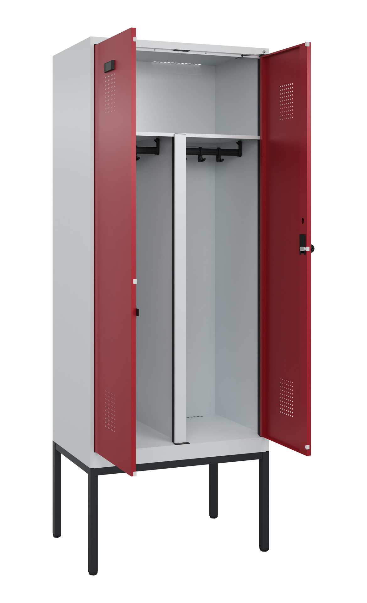 C+P PSA Doppel-Spind Evolo PLUS, Gestell, 2 Abteil