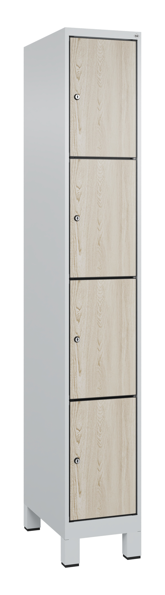 C+P Schlie�fachschrank Evolo PLUS, F��e, 4 F�cher, 1950x300x500mm