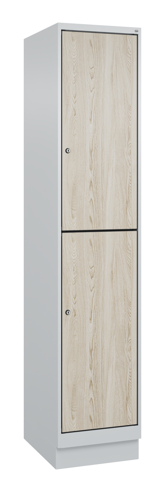 C+P Doppelst�ckiger Spind Evolo PLUS, 2 F�cher, 1950x400x500mm