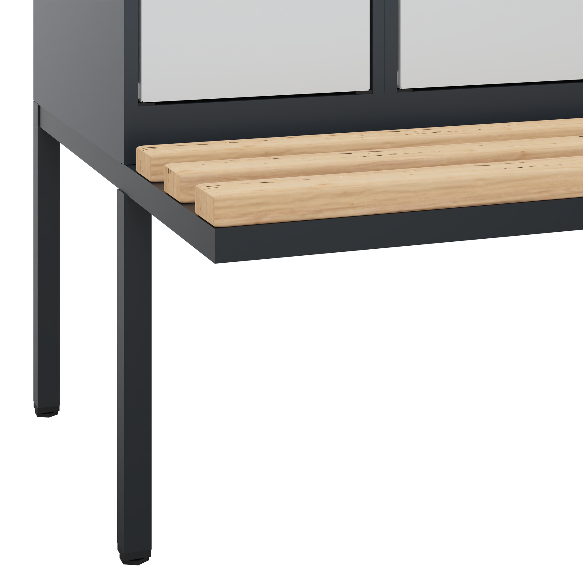 C+P Spind Evolo PLUS, Bank, 3 Abteile, 2120x900x81