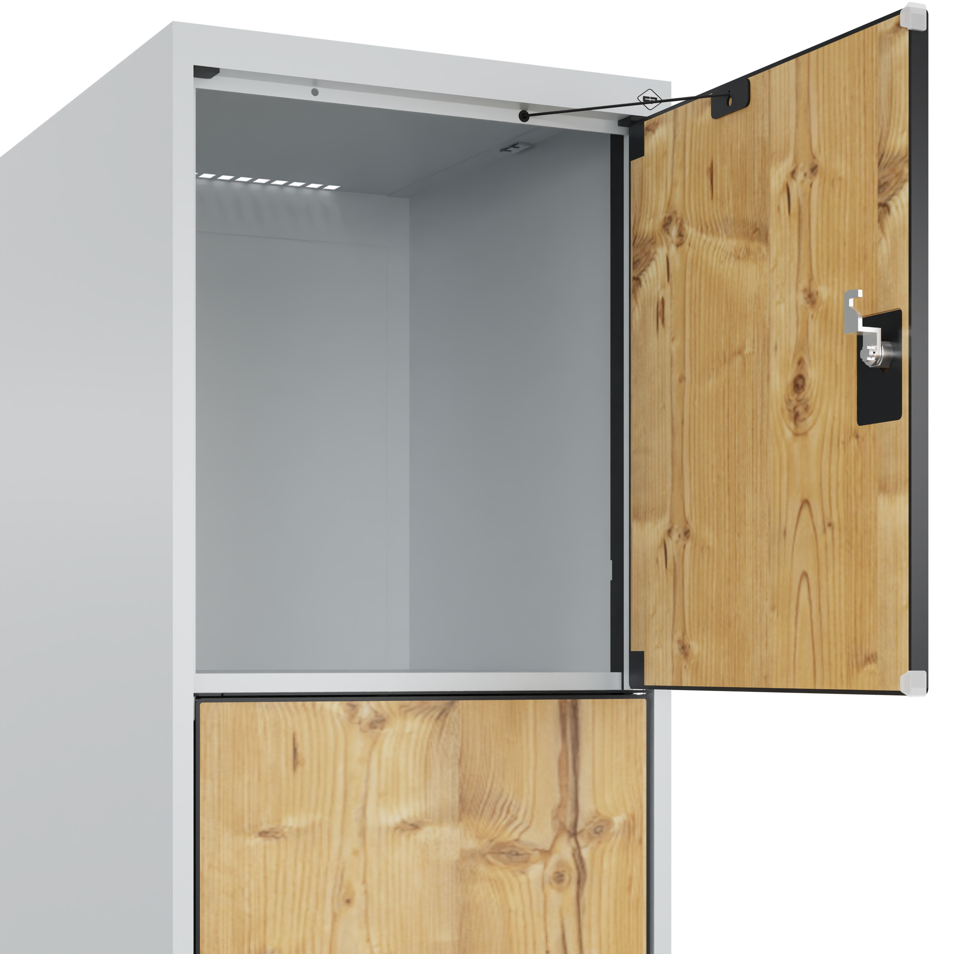 C+P Schlie�fachschrank Evolo PLUS, 4 F�cher, 1850x400x500mm