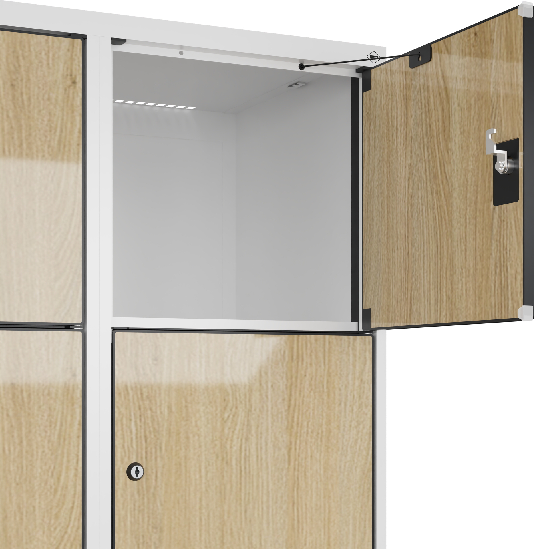 C+P Schlie�fachschrank Evolo PLUS, F��e, 10 F�cher, 1950x800x500mm