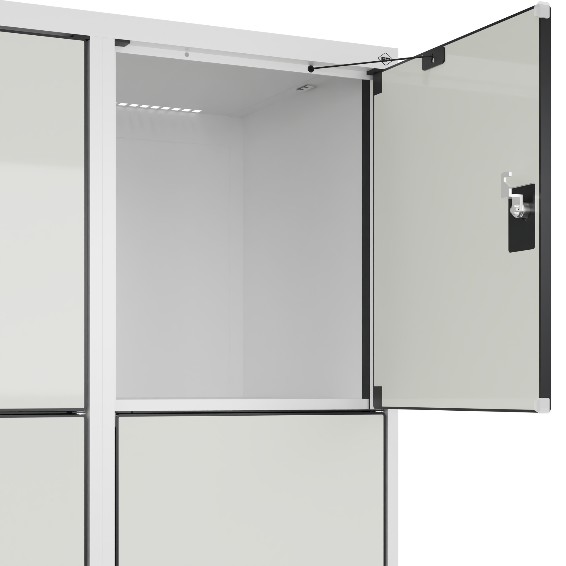 C+P Schlie�fachschrank Evolo PLUS, F��e, 12 F�cher, 1950x1200x500mm