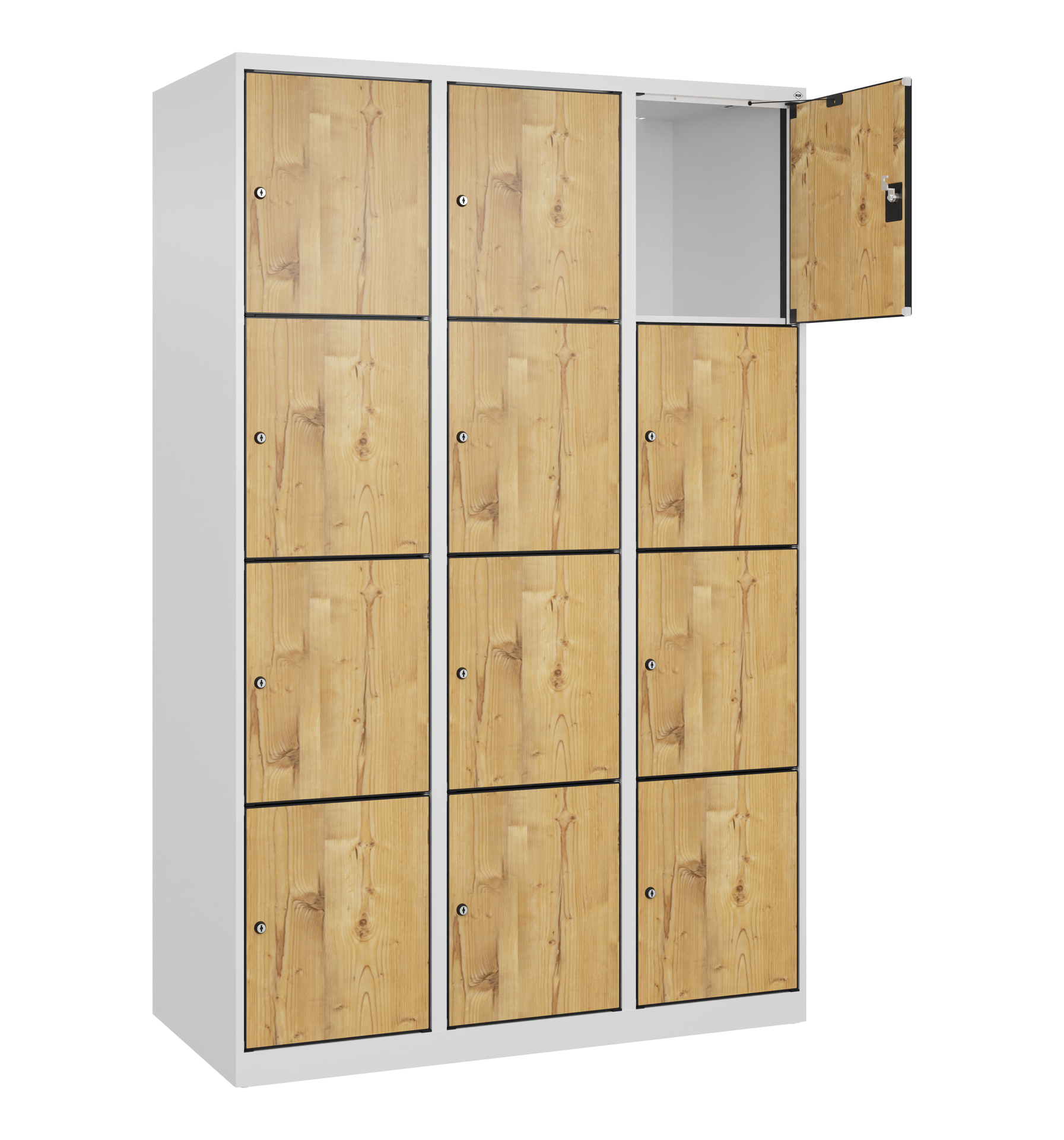 C+P Schlie�fachschrank Evolo PLUS, 12 F�cher, 1850x1200x500mm