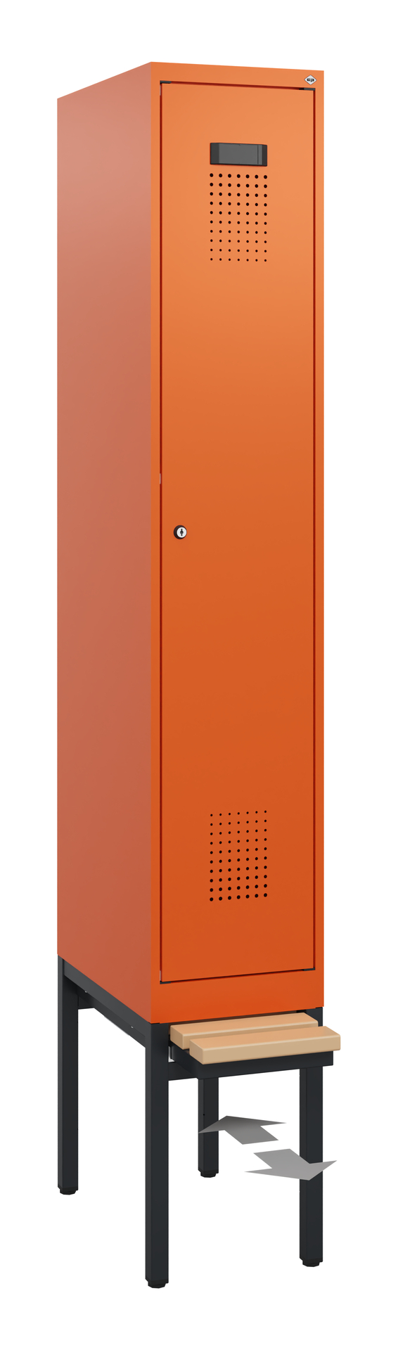 C+P Spind Evolo PLUS, Bank, 1 Abteil, 1950x300x815mm