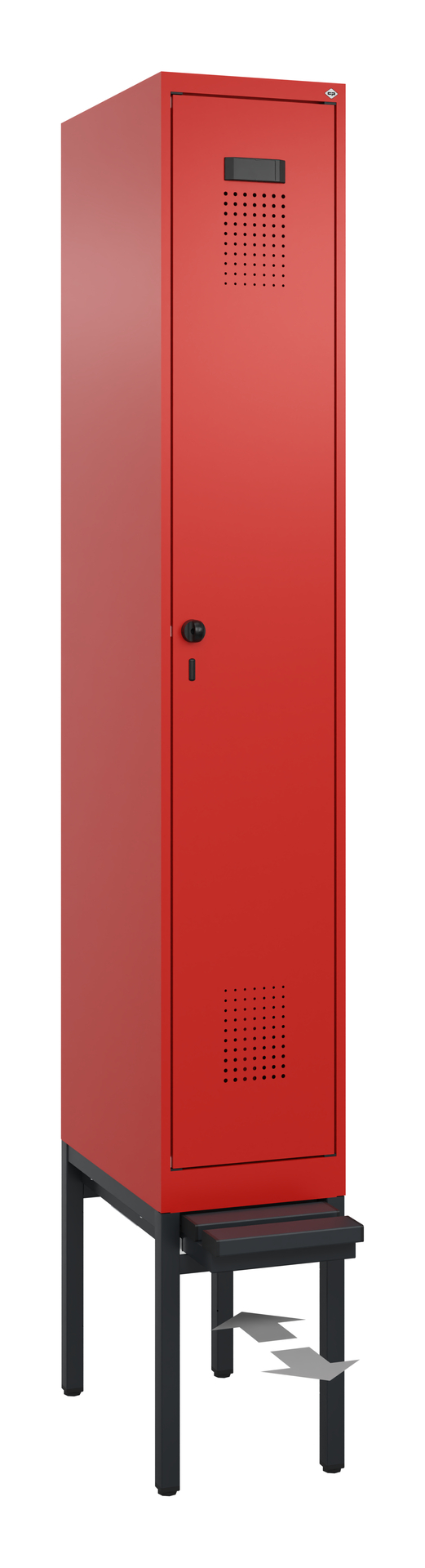 C+P Spind Evolo PLUS, Bank, 1 Abteil, 2120x300x815mm