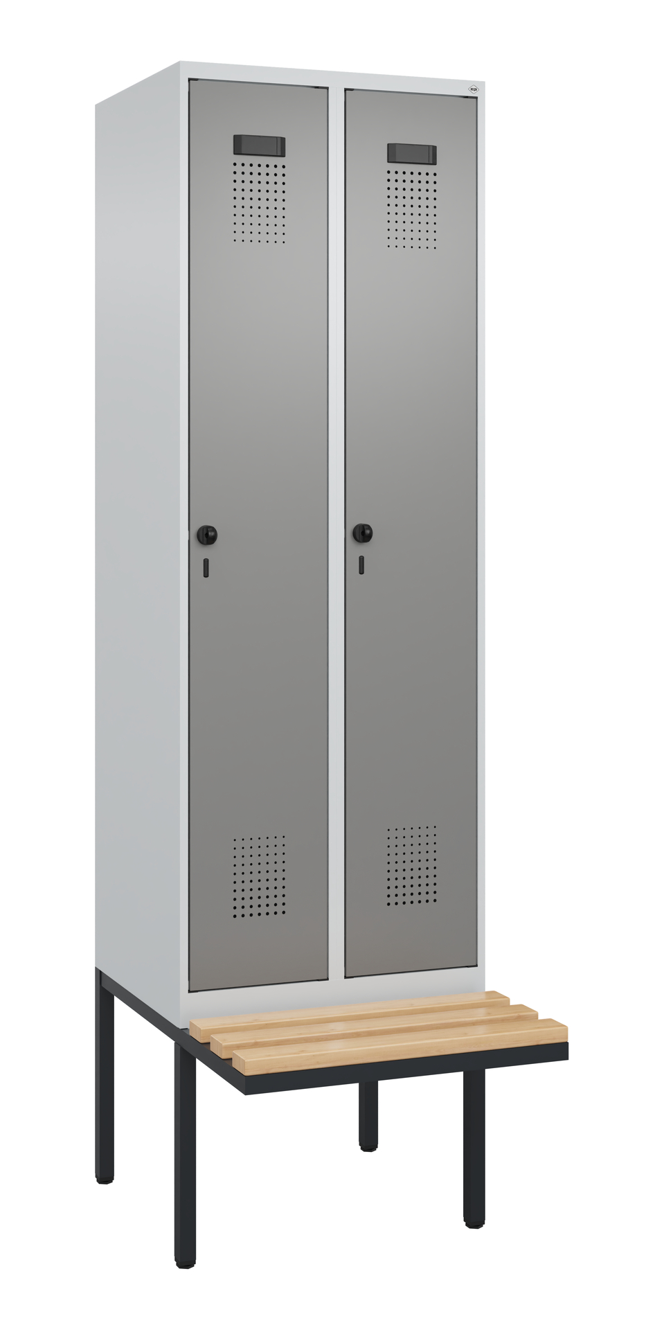 C+P Spind Evolo PLUS, Bank, 2 Abteil, 2120x600x815