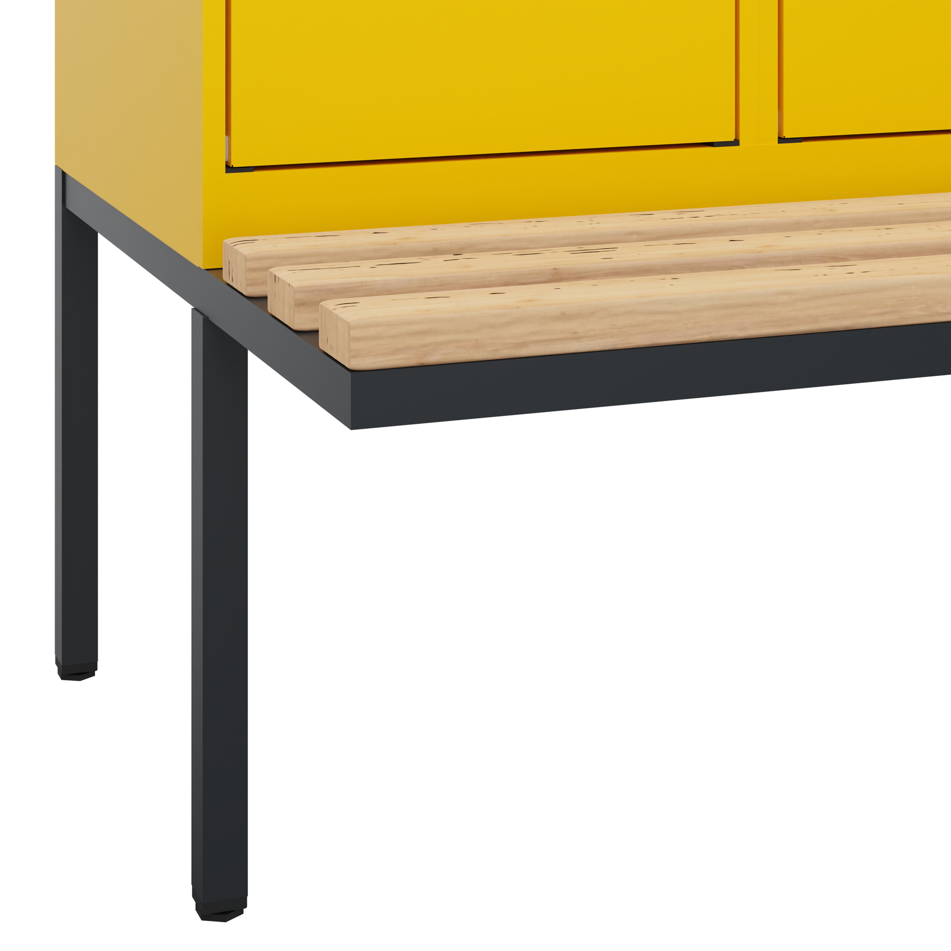 C+P Doppelstock-Spind Evolo PLUS, Bank, 2 Fächer, 