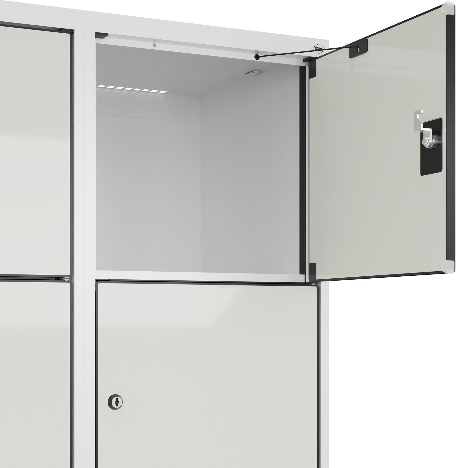 C+P Schlie�fachschrank Evolo PLUS, F��e, 15 F�cher, 1950x1200x500mm