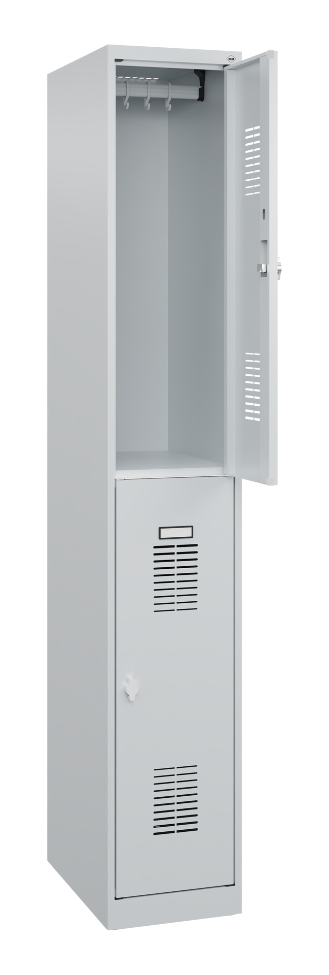 C+P Doppelstöckiger Spind Basis PLUS, 1 Abteil, 18