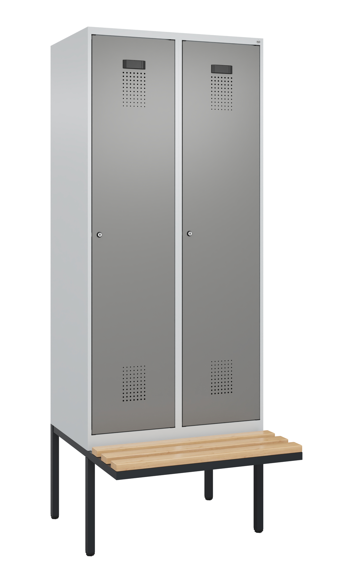 C+P Spind Evolo PLUS, Bank, 2 Abteile, 2120x800x81