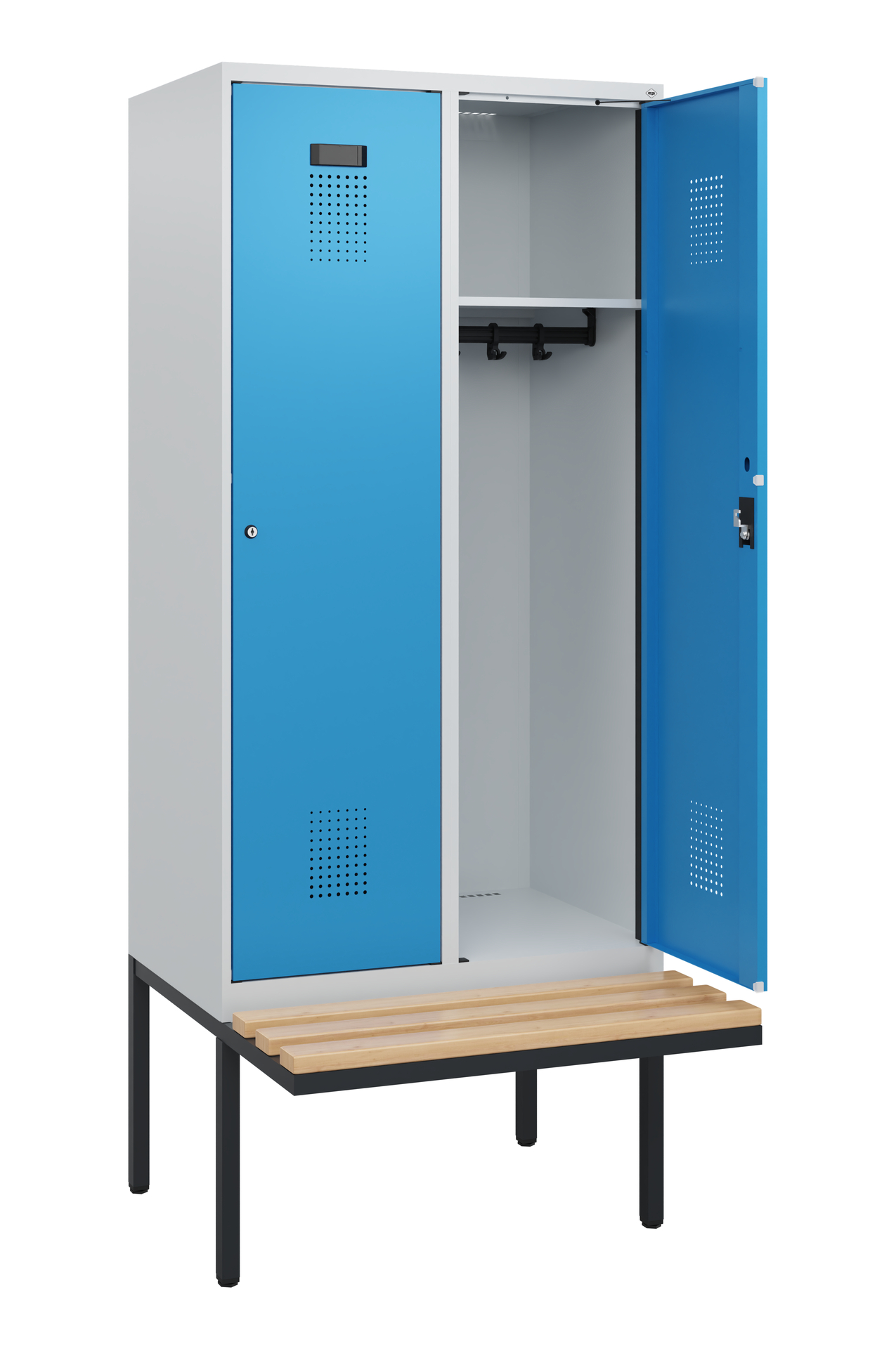 C+P Spind Evolo PLUS, Bank, 2 Abteile, 1950x800x81