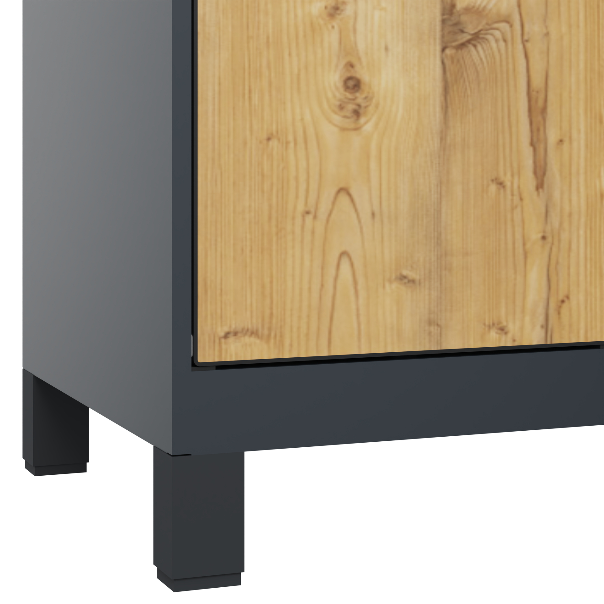 C+P Doppelst�ckiger Spind Evolo PLUS, 2 F�cher, 1950x400x500mm