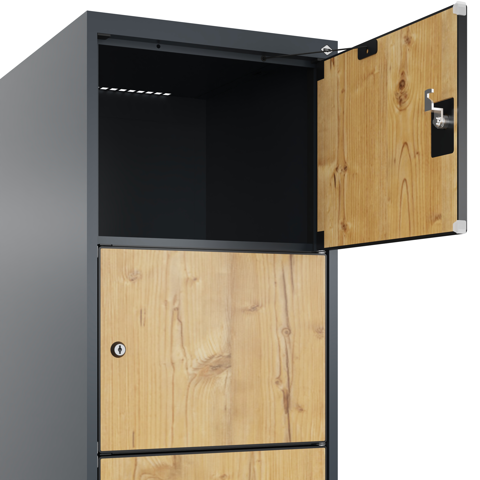 C+P Schlie�fachschrank Evolo PLUS, Sockel, 6 F�cher, 1950x400x500mm