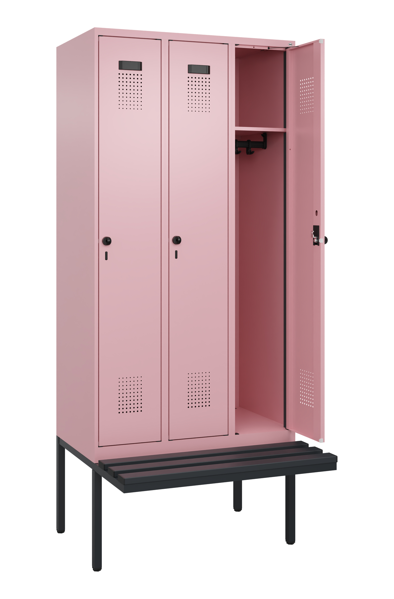 C+P Spind Evolo PLUS, Bank, 3 Abteile, 2120x900x81