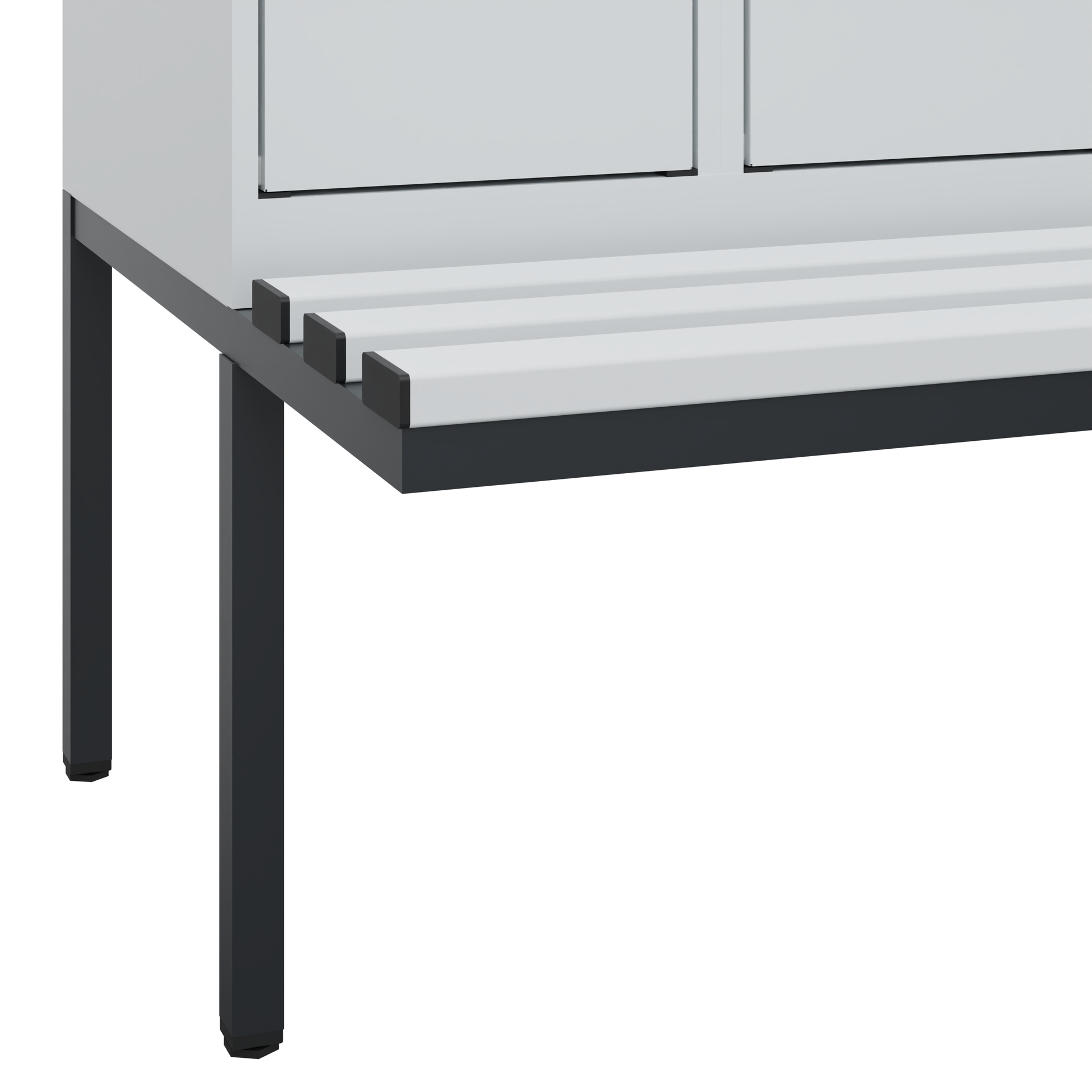 C+P Doppelstock-Spind Evolo PLUS, Bank, 4 Fächer, 