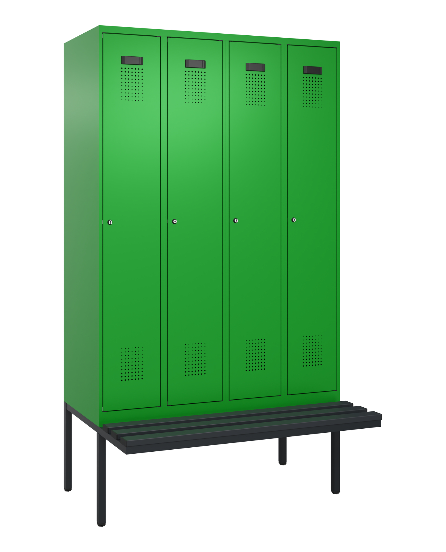 C+P Spind Evolo PLUS, Bank, 4 Abteile, 2120x1200x8