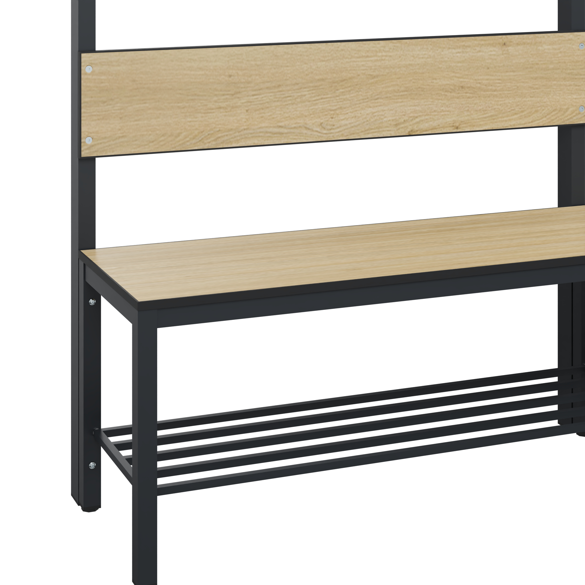 C+P Garderobenbank Solid HPL, 1716x2000x412mm, 7021/VK032