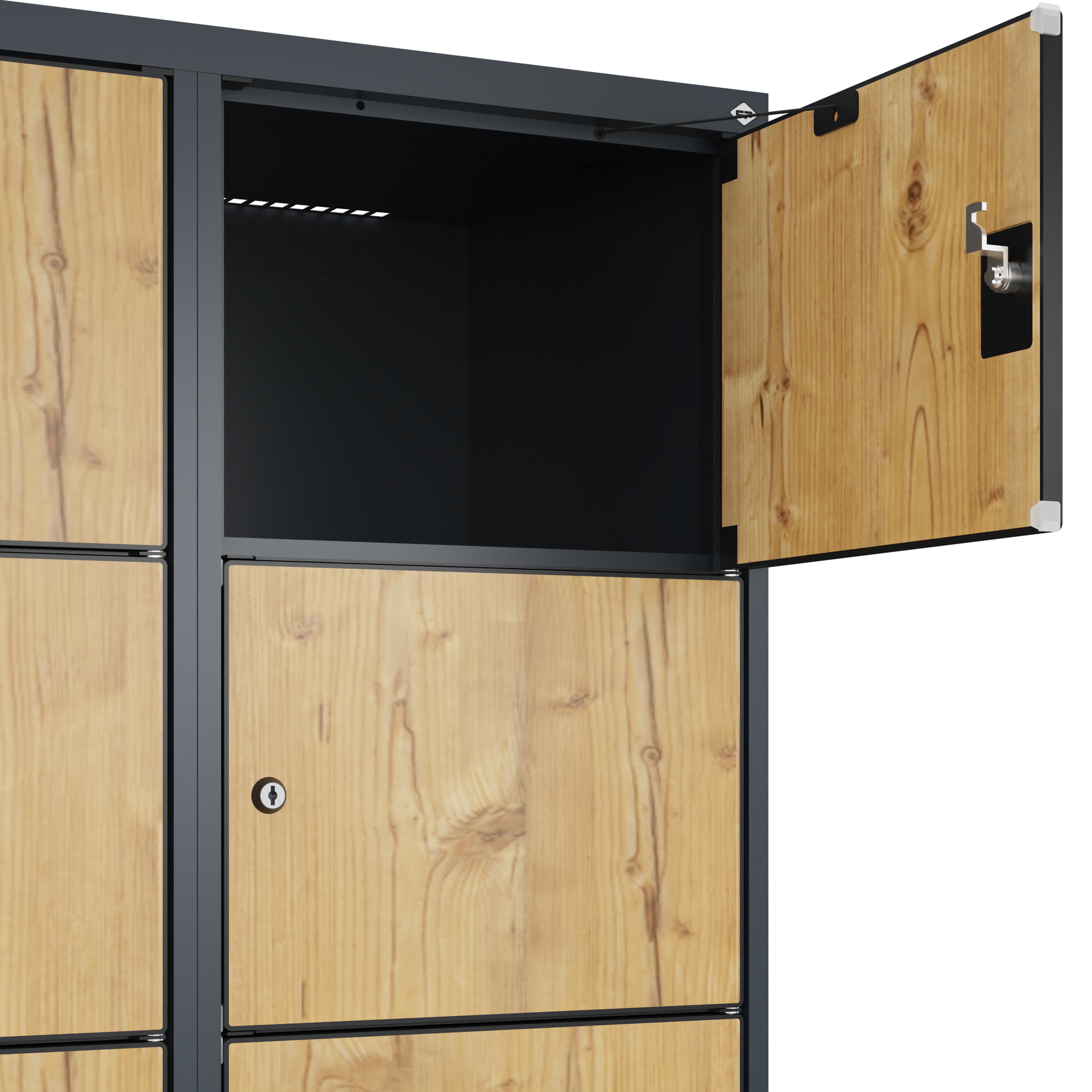 C+P Schlie�fachschrank Evolo PLUS, 18 F�cher, 1850x1200x500mm
