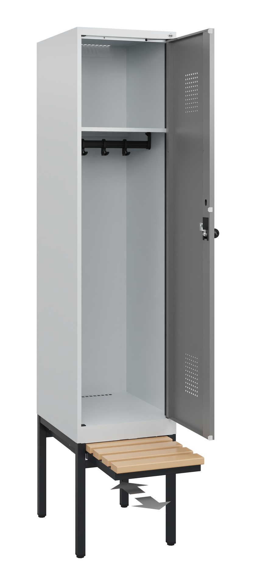 C+P Spind Evolo PLUS, Bank, 1 Abteil, 1950x400x815mm