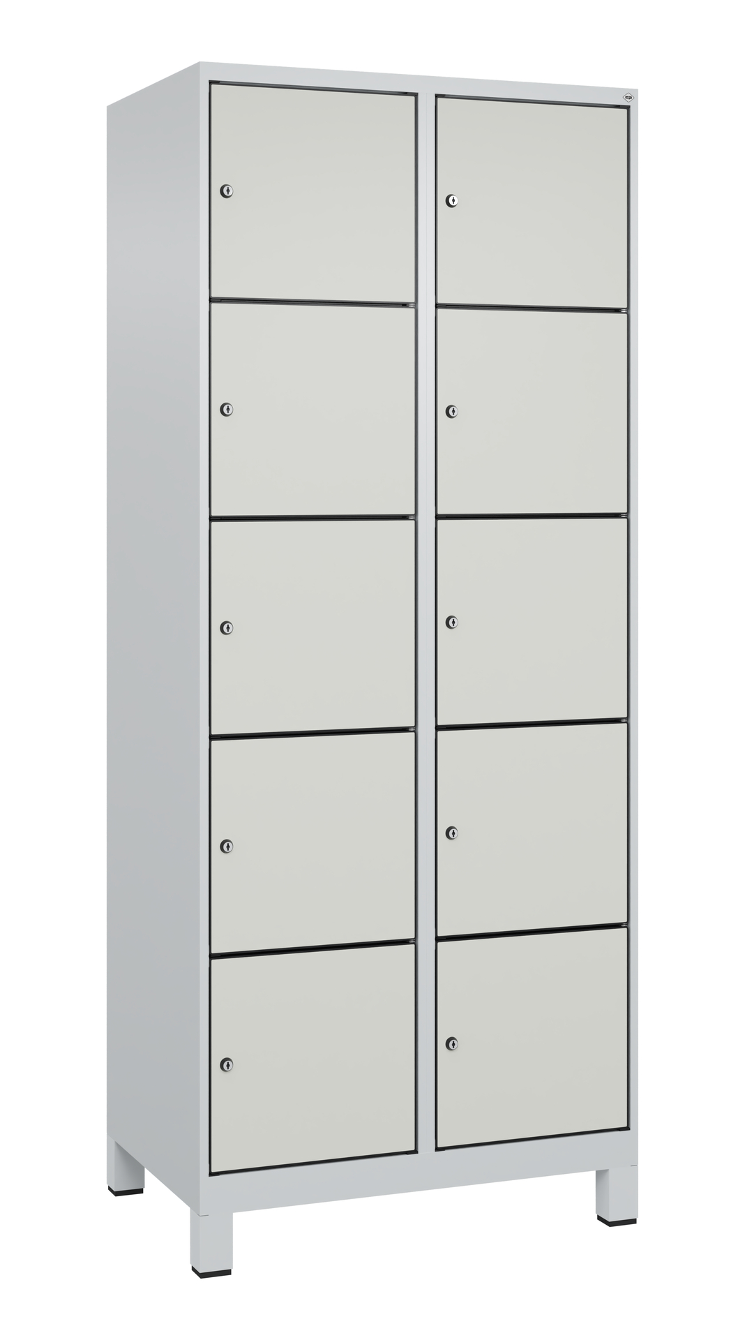C+P Schlie�fachschrank Evolo PLUS, F��e, 10 F�cher, 1950x800x500mm