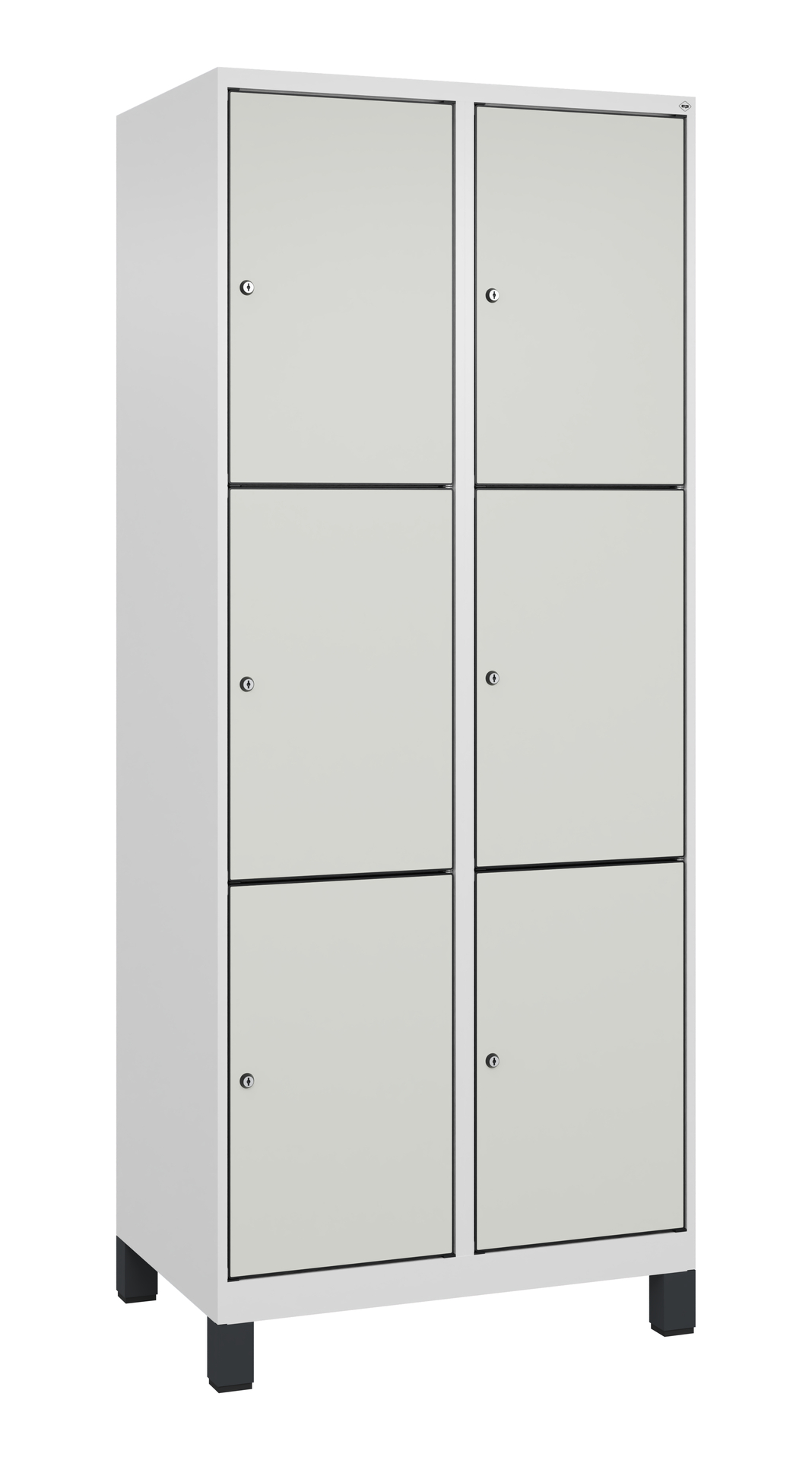 C+P Schlie�fachschrank Evolo PLUS, F��e, 6 F�cher, 1950x800x500mm