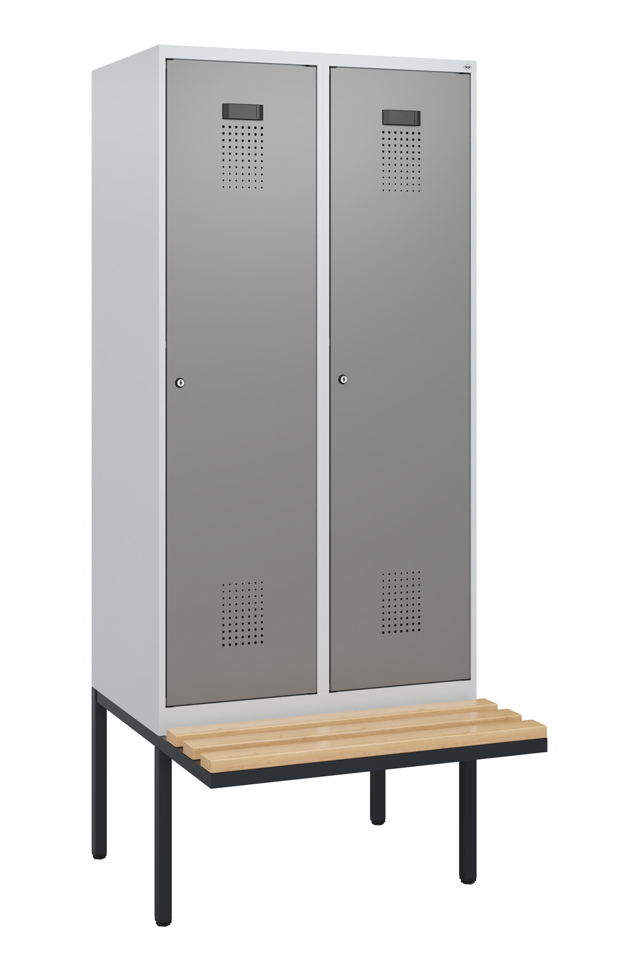 C+P Spind Evolo PLUS, Bank, 2 Abteile, 1950x800x81