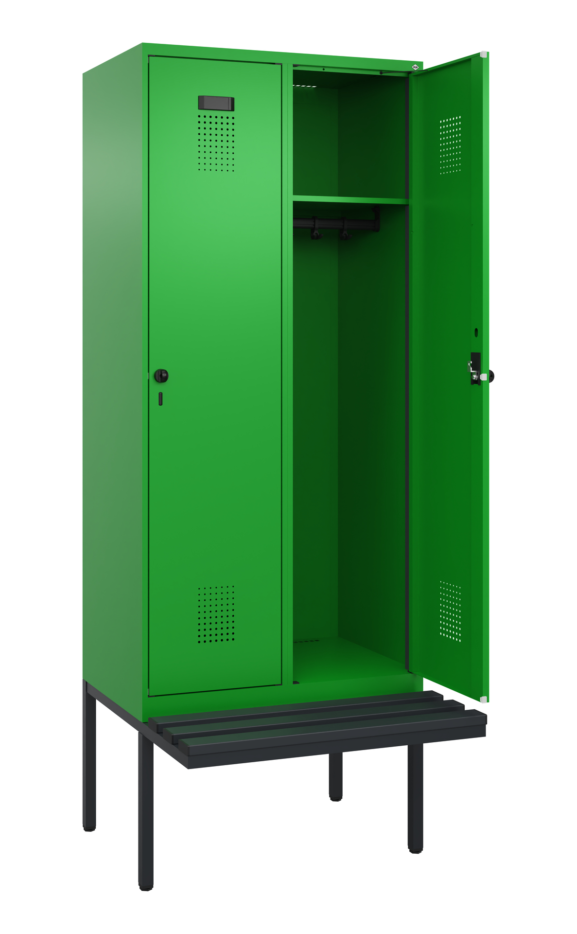 C+P Spind Evolo PLUS, Bank, 2 Abteile, 2120x800x81
