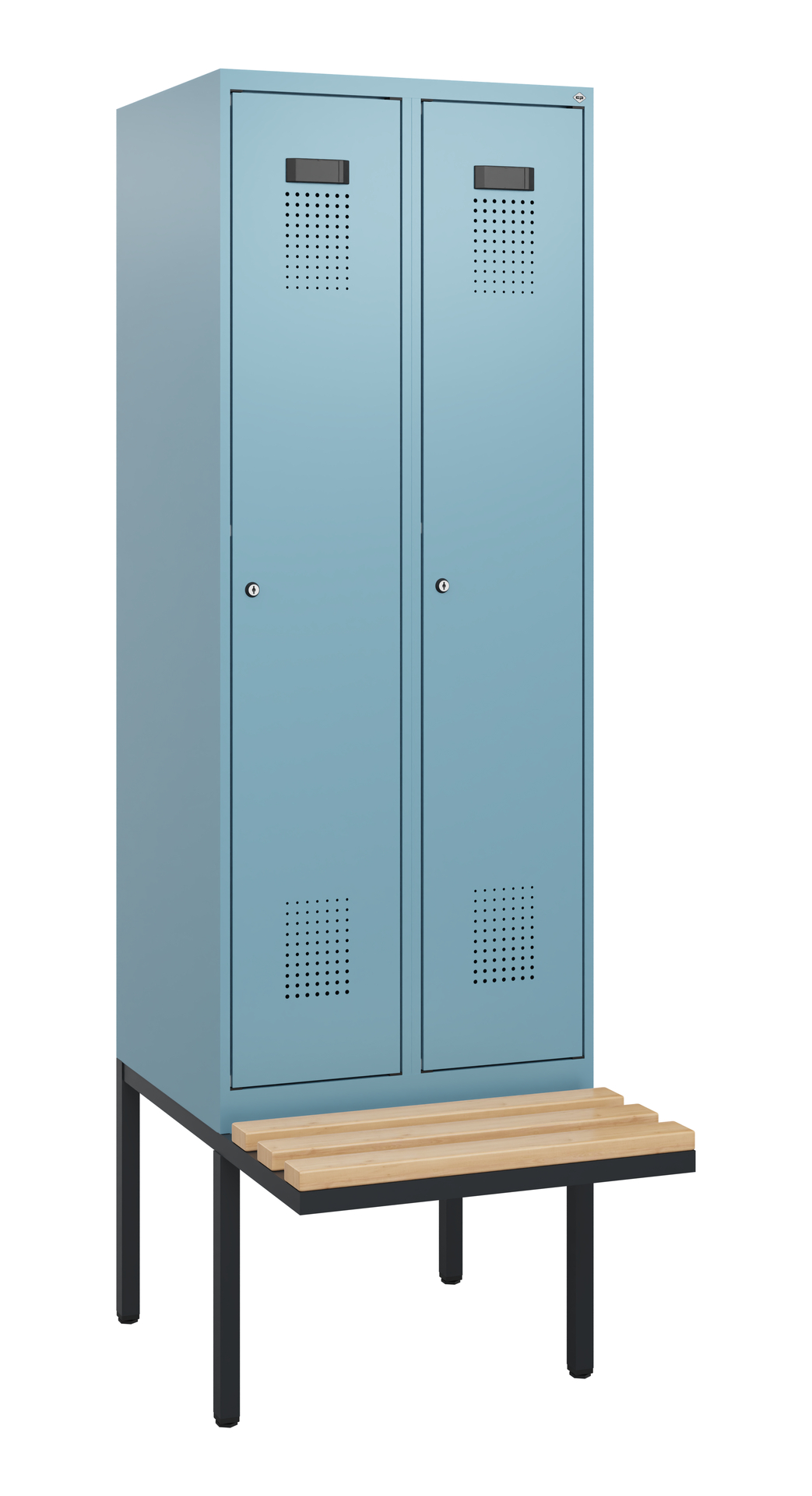 C+P Spind Evolo PLUS, Bank, 2 Abteile, 1950x600x81